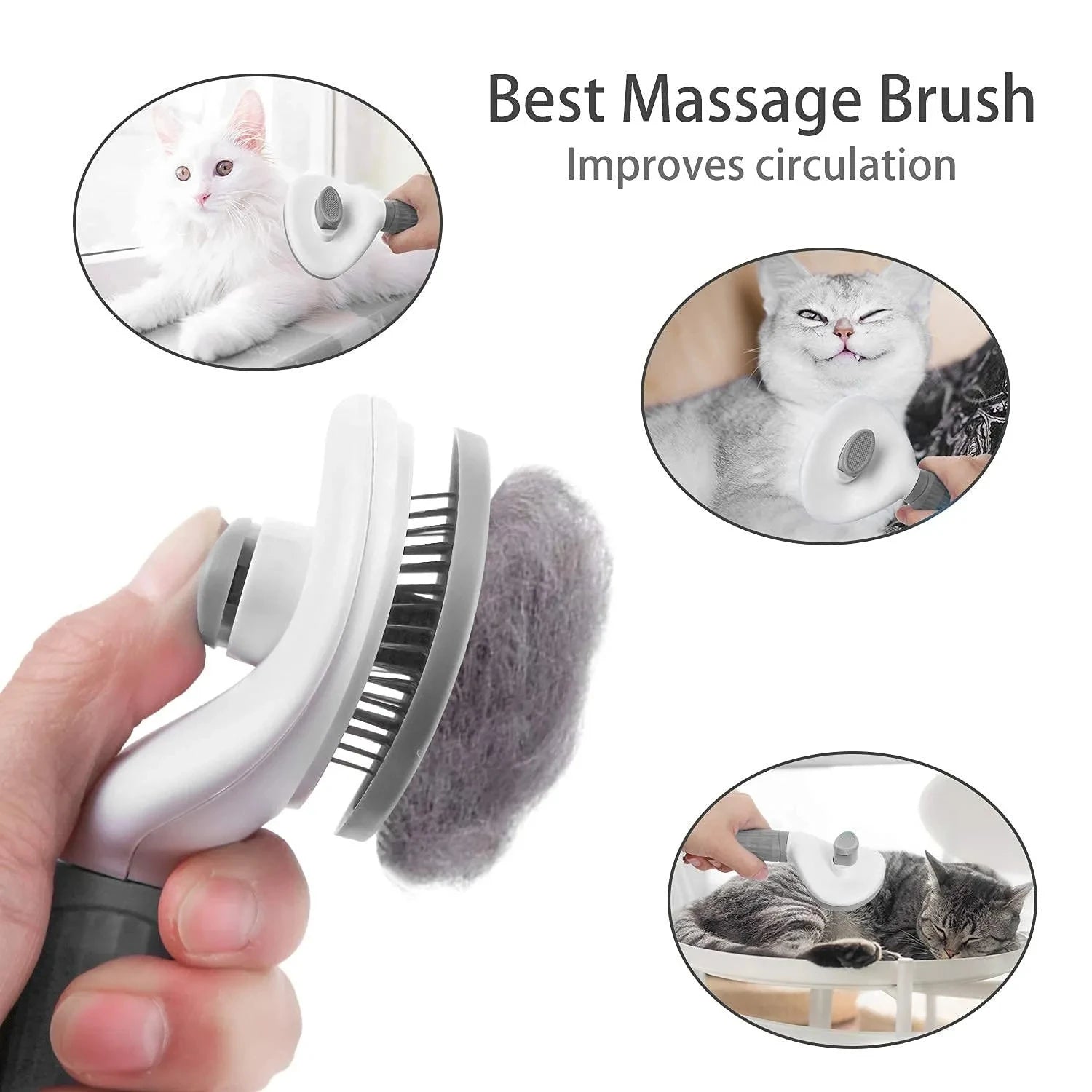 Cepillo Autolimpiante para perros y Gatos