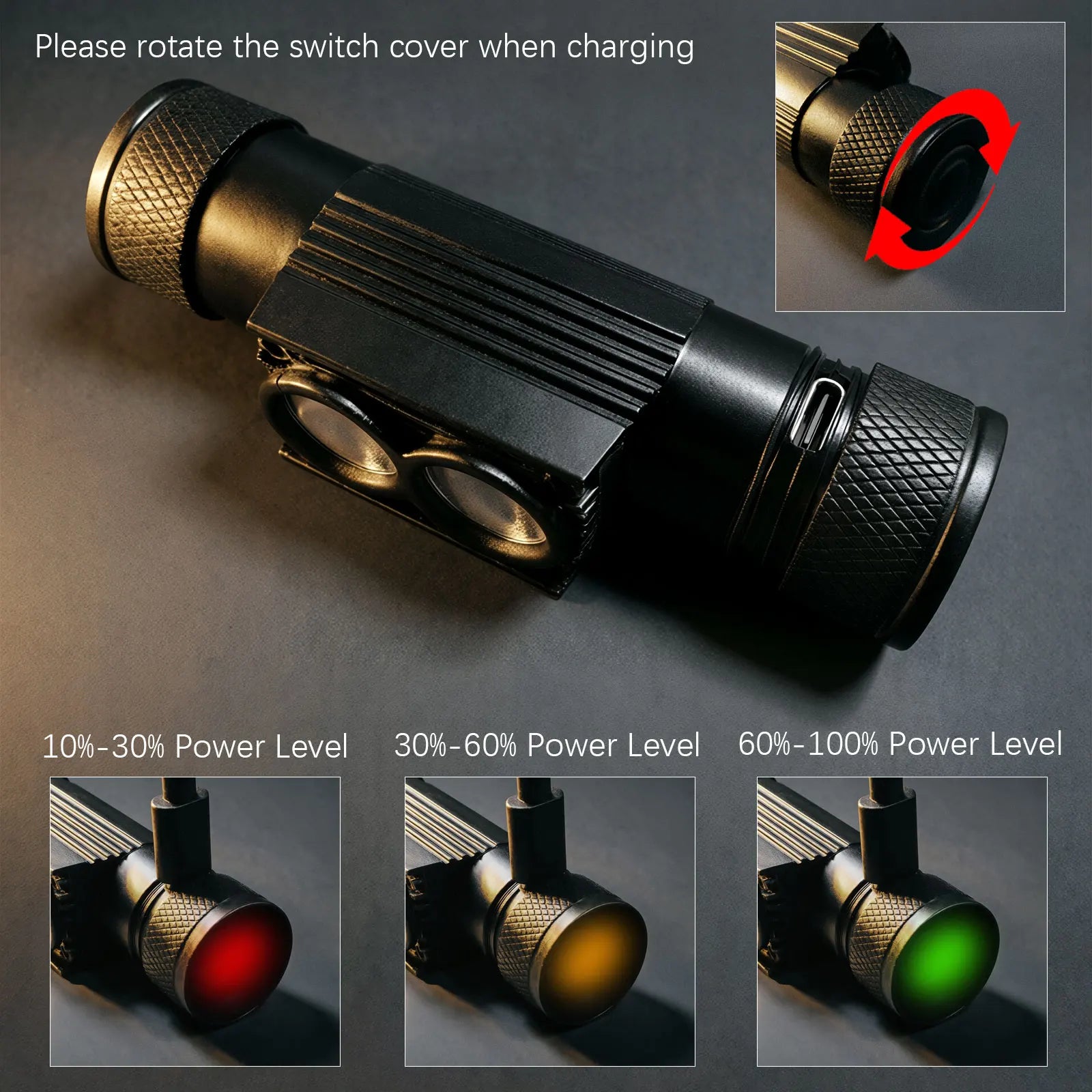 Linterna frontal LED RECARGABLE 2000 mAh