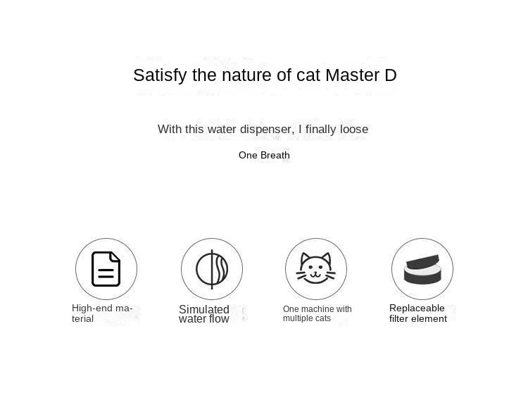 Fuente de agua automática 1,2 L para gatos y perros