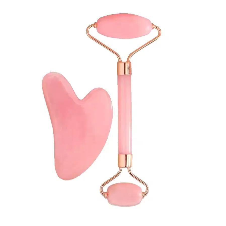 Set de masaje facial 3 en 1-Rodillo,Gua Sha y Ice Roller