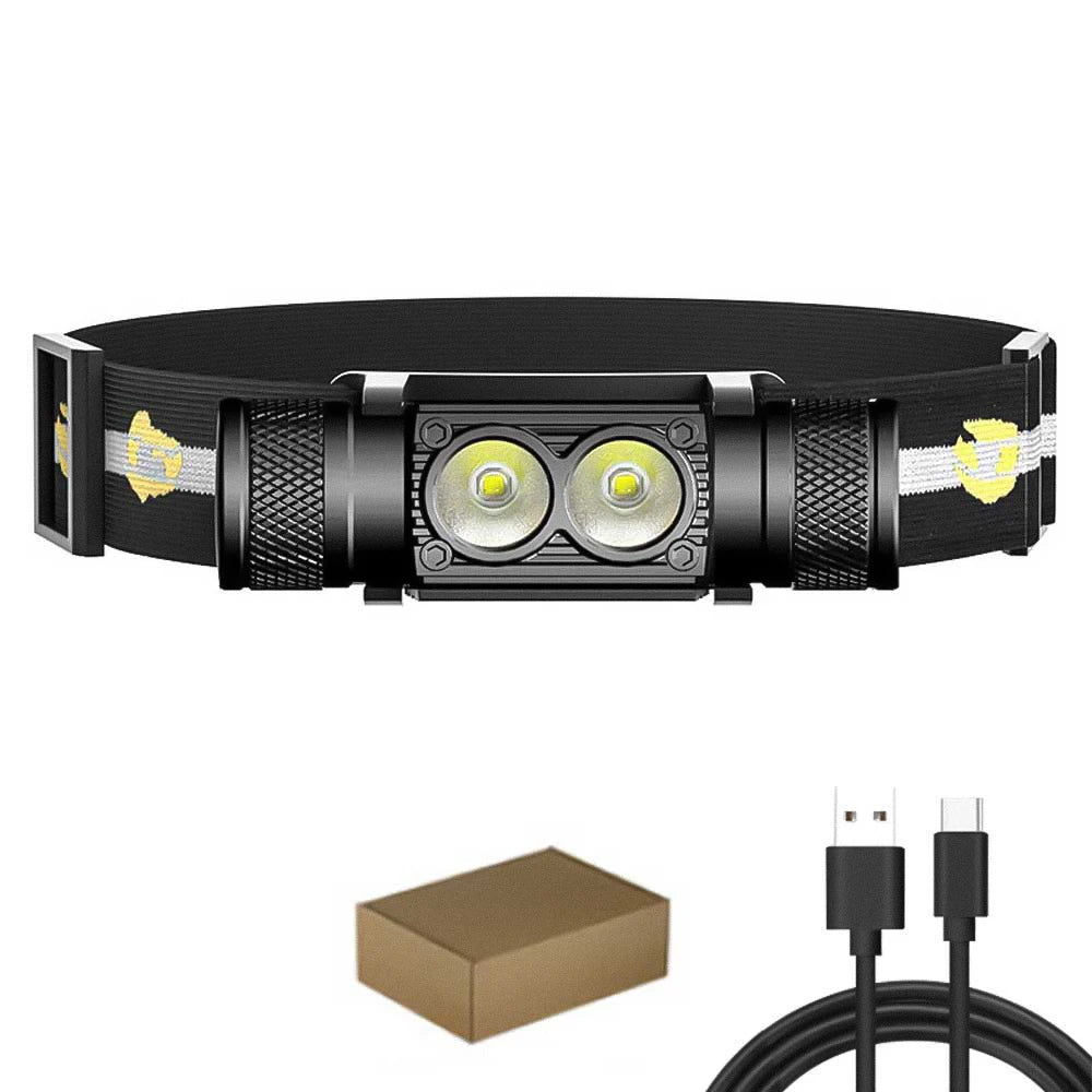 Linterna frontal LED RECARGABLE 2000 mAh