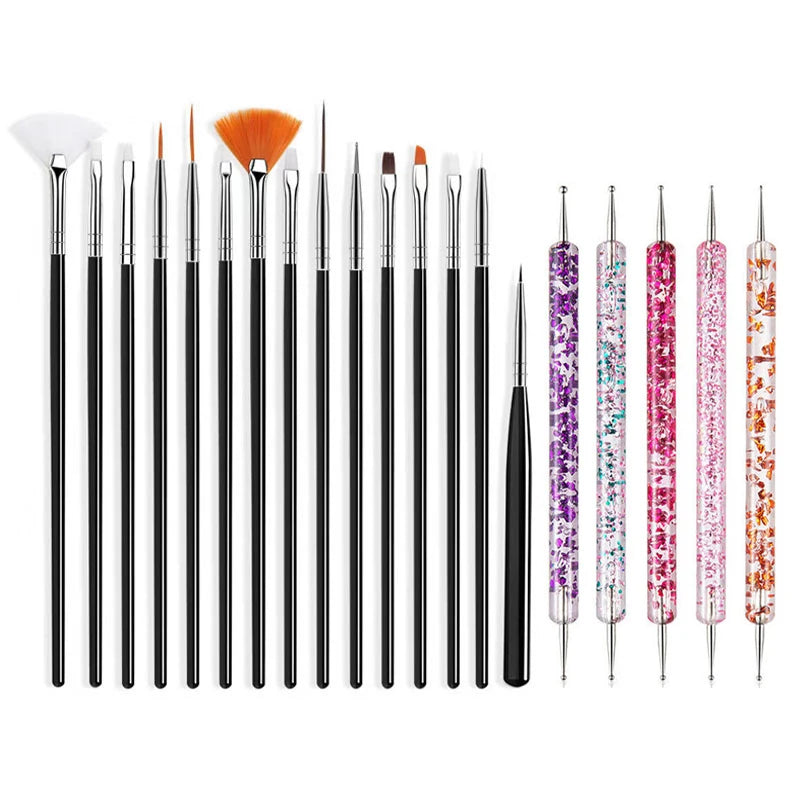 Set de Pinceles de Precisión para Nail Art