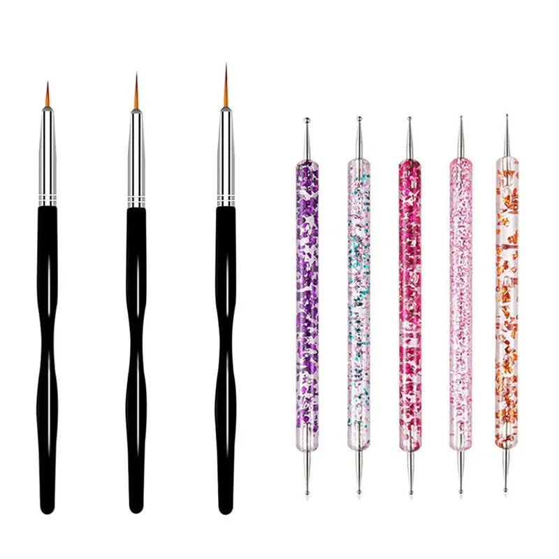 Set de Pinceles de Precisión para Nail Art