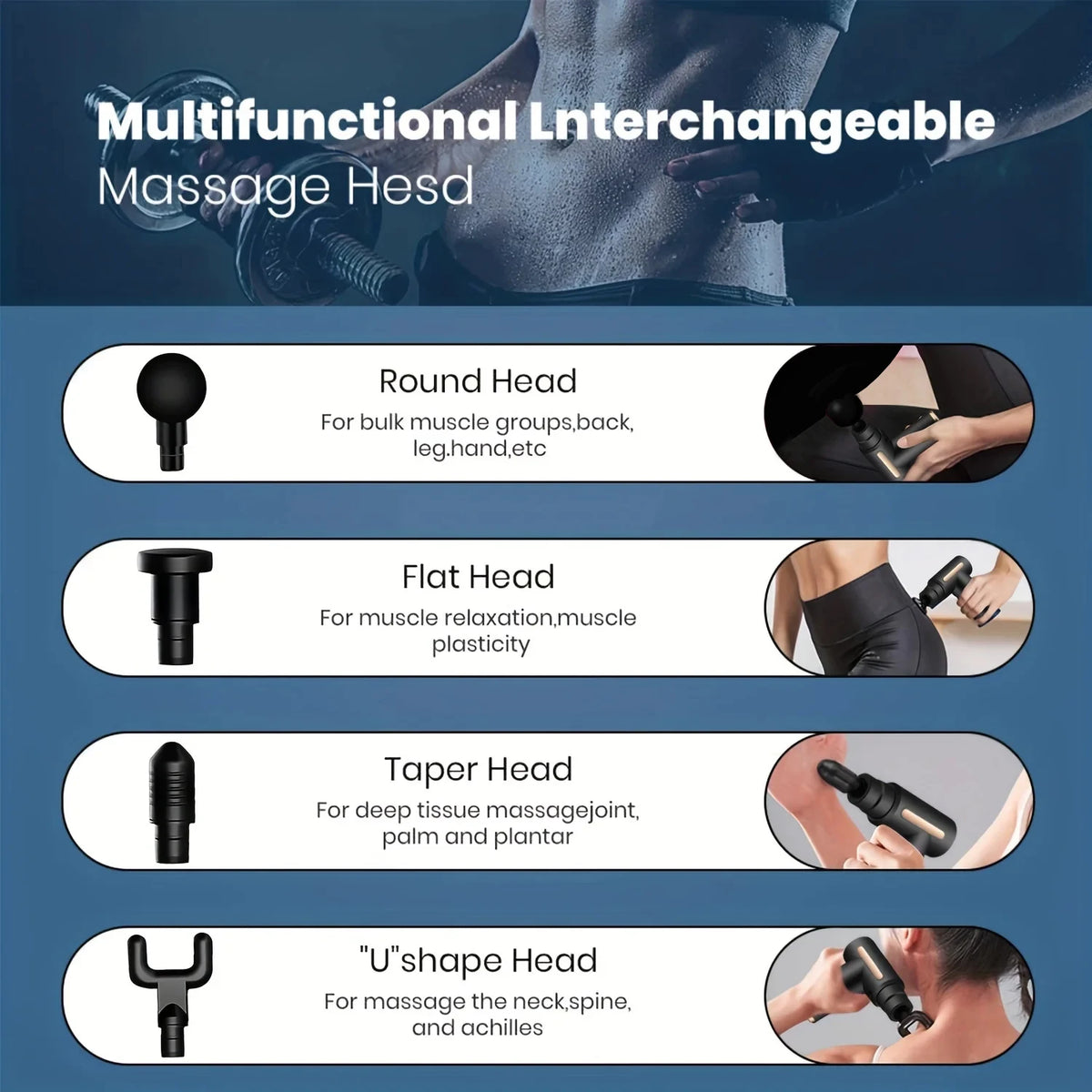 Pistola de masaje Muscular Profesional